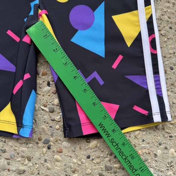 Disney Bike Shorts Womens XS Black Blue Walt Disney World 90s Print Mickey Mouse - Picture 4 of 10